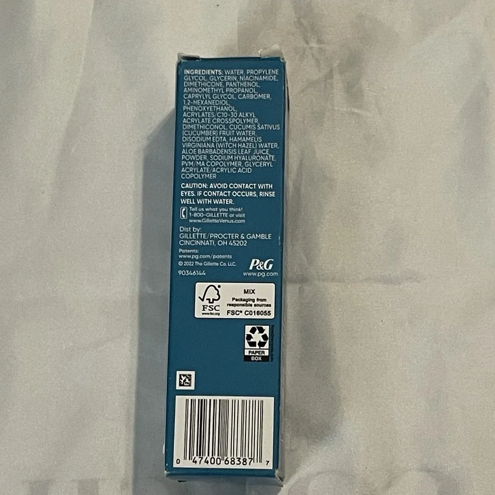 Gillette Venus Hydration Serum - For Facial Hair & Skin Care - 1.5 fl oz
